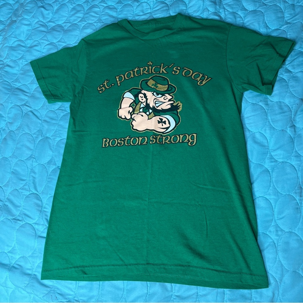 Green Boston Strong Saint Patrick’s Day Leprechaun Shirt
